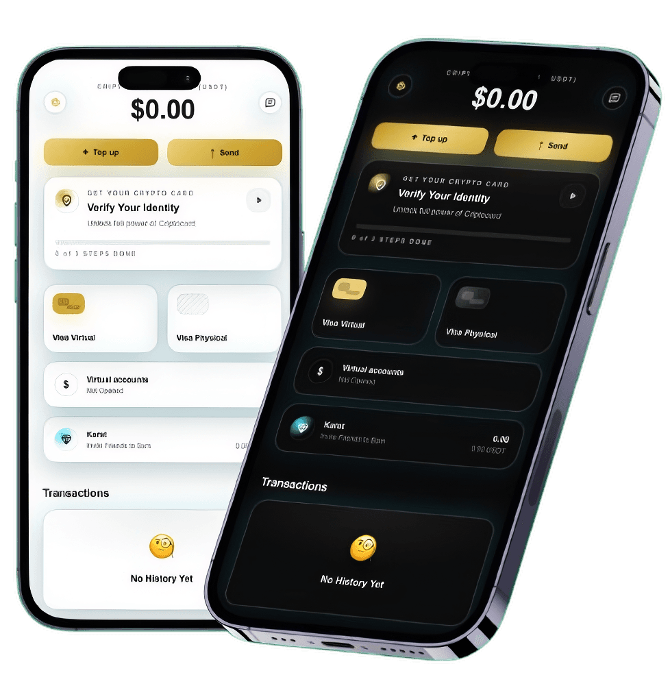 Criptocard app preview